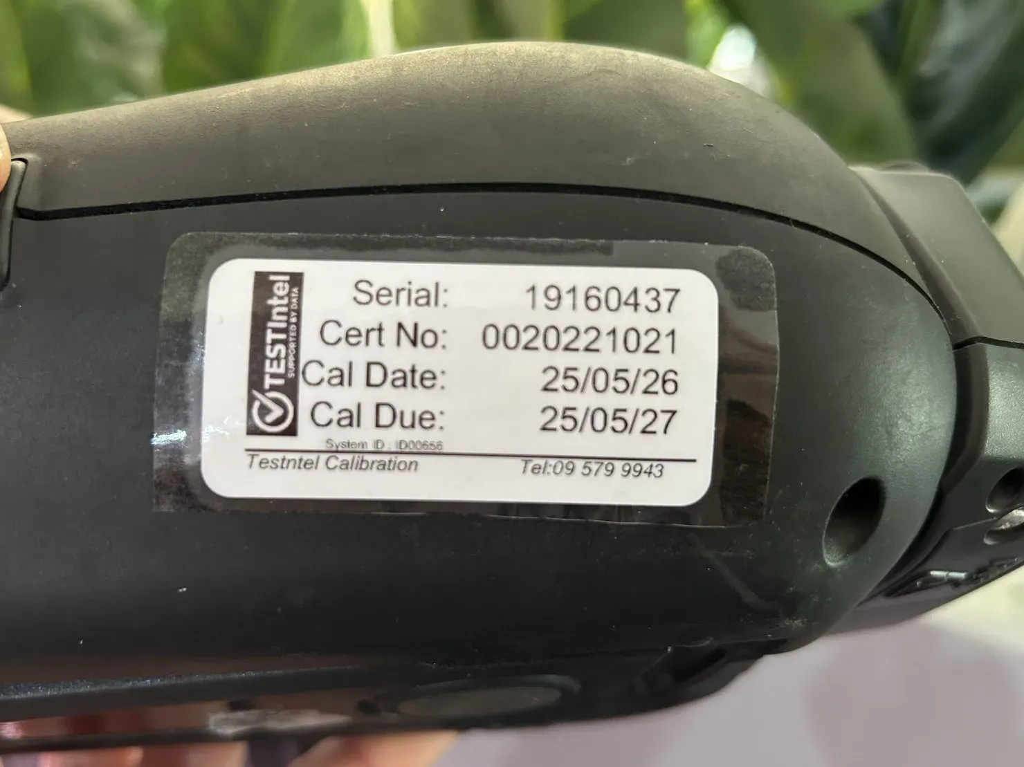 Calibration Sticker