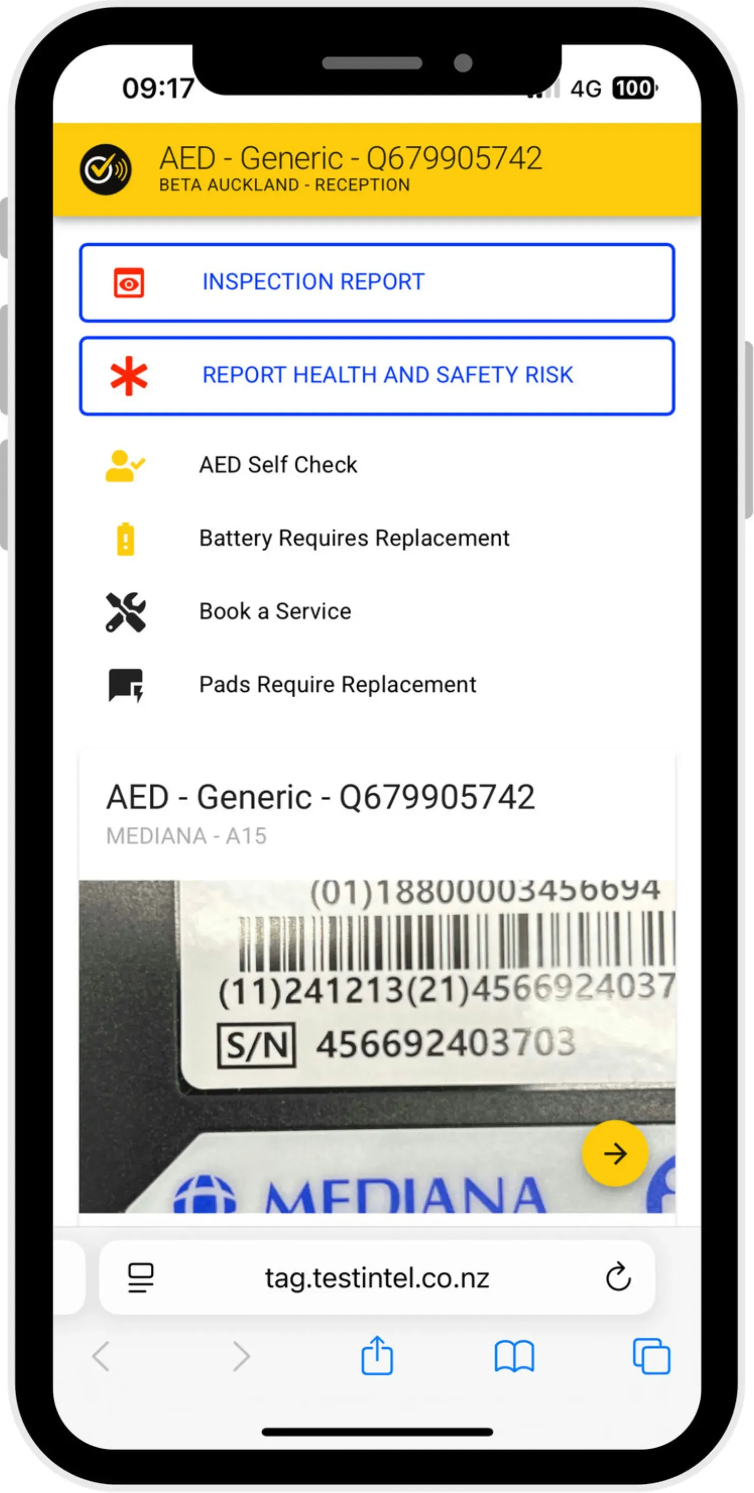 Instant Access: What You See When You Tap an AED TELtag