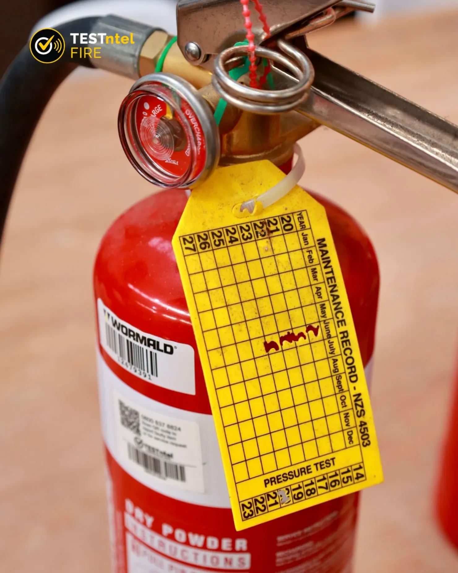 Fire Extinguisher Service Tag