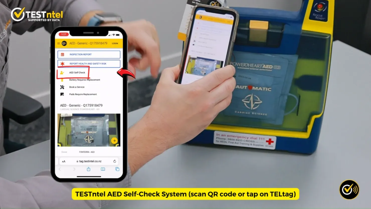 TESTntel AED Self-check System