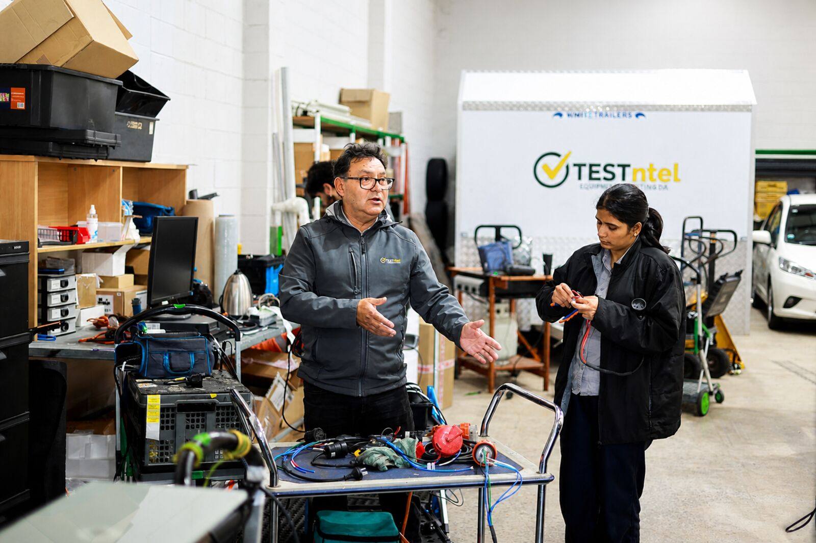 TESTntel's in-house digital team building asset-management tools.